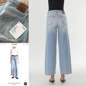 Totemè jeans NEW with Tags light wash flare